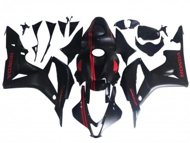 Noir Mat Rouge Carénage Moto Honda CBR600RR 2007-2008 Pas Chère