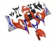 Argent Bleu Rouge HRC Carénage Moto Honda CBR600RR 2007-2008