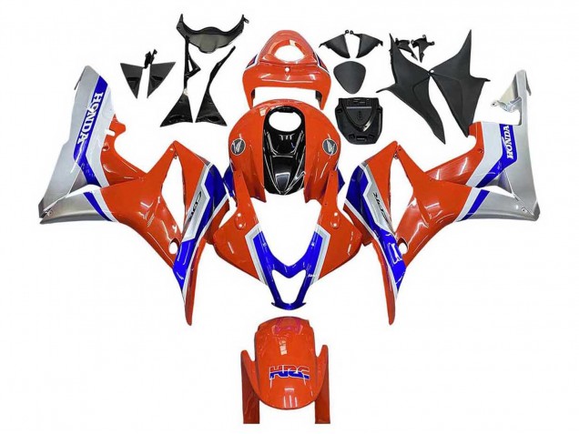 Argent Bleu Rouge HRC Carénage Moto Honda CBR600RR 2007-2008