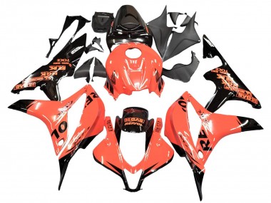 Orange Noir Brillant Repsol Carénage Moto Honda CBR600RR 2007-2008 Pas Chère