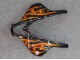 Noir Brillant Orange Flamme Carénage Moto Honda CBR600RR 2007-2008