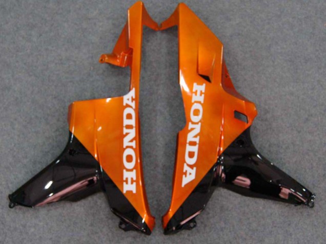 Noir Brillant Orange Flamme Carénage Moto Honda CBR600RR 2007-2008