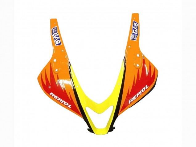 Jaune Orange Noir Brillant Rossi Repsol Carénage Moto Honda CBR600RR 2007-2008
