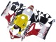 Blanc Jaune Rouge Repsol HRC Carénage Moto Honda CBR600RR 2007-2008