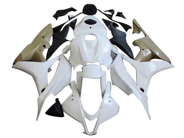 Argent Blanc Carénage Moto Honda CBR600RR 2007-2008