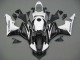 Blanc Noir Courses Carénage Moto Honda CBR600RR 2007-2008