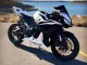 Blanc Noir Courses Carénage Moto Honda CBR600RR 2007-2008