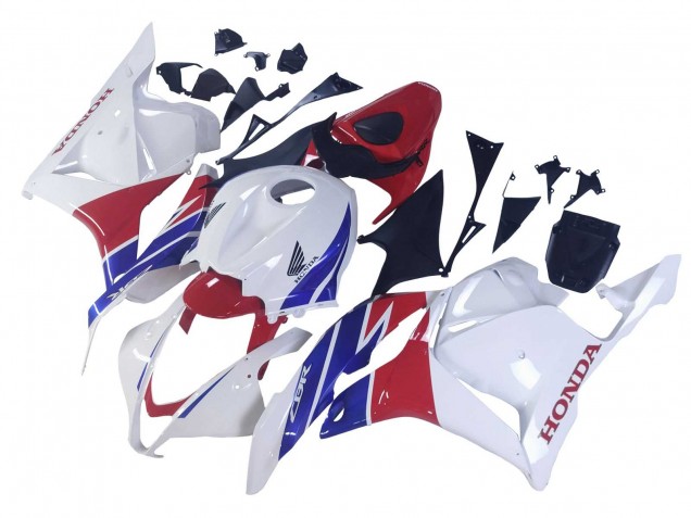 Blanc Rouge Bleu Carénage Moto Honda CBR600RR 2009-2012