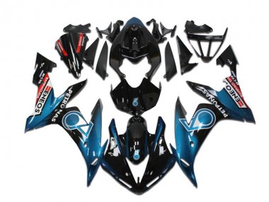 Bleu Sarcelle Noir Brillant Rouge Petronas ENEOS Carénage Moto Yamaha YZF R1 2004-2006 Pas Chère