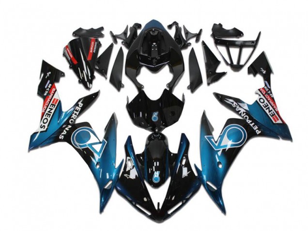 Bleu Sarcelle Noir Brillant Rouge Petronas ENEOS Carénage Moto Yamaha YZF R1 2004-2006