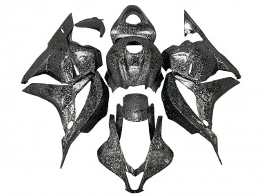 Noir Fibre de Carbone Forgée Carénage Moto Honda CBR600RR 2009-2012 Pas Chère