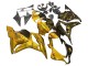 Or Noir Brillant Carénage Moto Honda CBR600RR 2009-2012