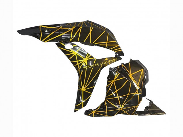 Or Noir Brillant Carénage Moto Honda CBR600RR 2009-2012
