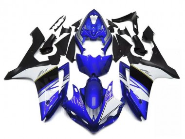 Bleu Blanc Noir Carénage Moto Yamaha YZF R1 2004-2006 Pas Chère