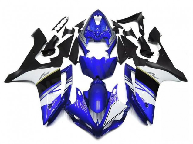 Bleu Blanc Noir Carénage Moto Yamaha YZF R1 2004-2006