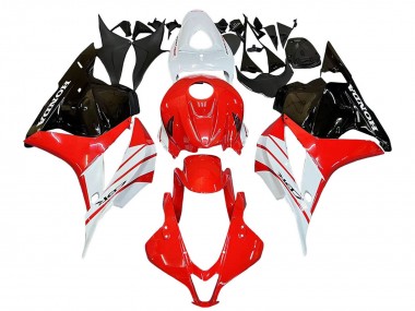 Blanc Rouge Noir Brillant Carénages Moto Honda CBR600RR 2009-2012 Pas Chère