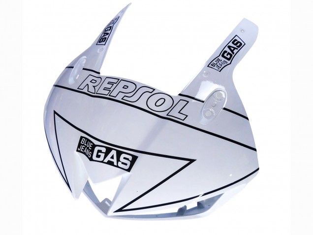 Blanc Noir Brillant Repsol Carénage Moto Honda CBR600RR 2013-2023