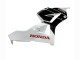 Blanc Noir Brillant Kits Carénages Moto Honda CBR600RR 2013-2023