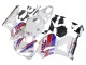 Blanc Rouge Bleu HRC Carénages Moto Honda CBR600RR 2013-2023