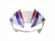Blanc Rouge Bleu HRC Carénages Moto Honda CBR600RR 2013-2023