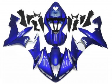 Bleu Blanc Carénage Moto Yamaha YZF R1 2009-2011 Pas Chère