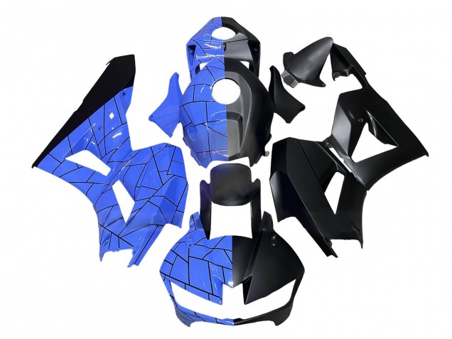 Bleu Noir Mat Carénages Moto Honda CBR600RR 2013-2026