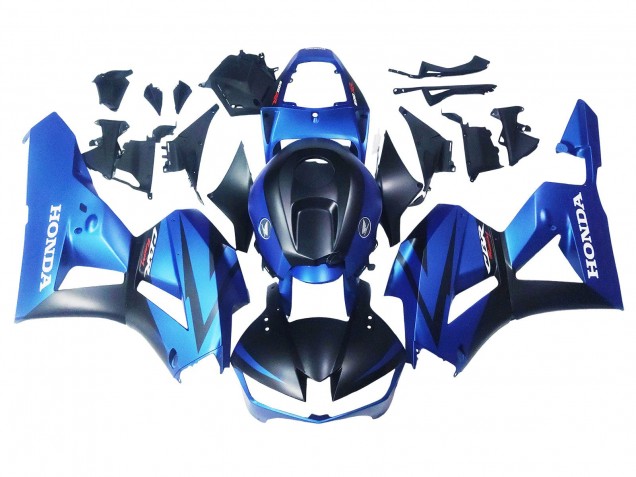 Bleu Noir Mat Courses Carénage Moto Honda CBR600RR 2013-2023