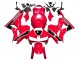 Rouge Blanc Noir Carénage Moto Honda CBR600RR 2013-2026