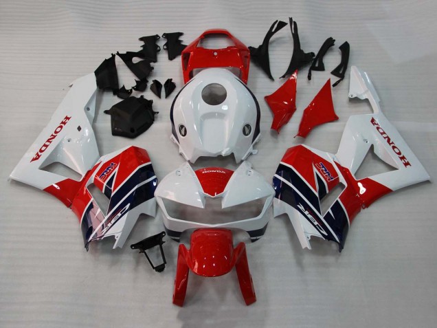 Blanc Rouge Bleu Foncé HRC Carénage Moto Honda CBR600RR 2013-2023
