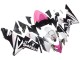 Noir Rose Blanc Playboy Motul Carénage Moto Kawasaki ZX10R 2004-2005