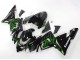 Noir Vert Flamme Ninja Carénage Moto Kawasaki ZX10R 2004-2005