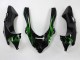 Noir Vert Flamme Ninja Carénage Moto Kawasaki ZX10R 2004-2005