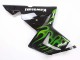 Noir Vert Flamme Ninja Carénage Moto Kawasaki ZX10R 2004-2005