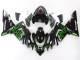 Noir Vert Flamme Ninja Carénage Moto Kawasaki ZX10R 2004-2005