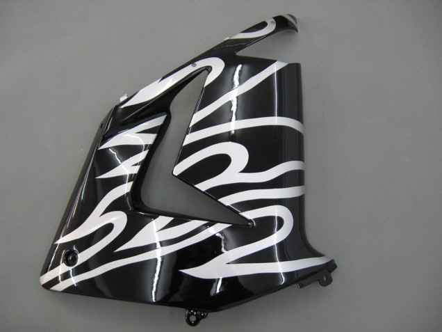 Noir Blanc Carénage Moto Kawasaki ZX10R 2004-2005