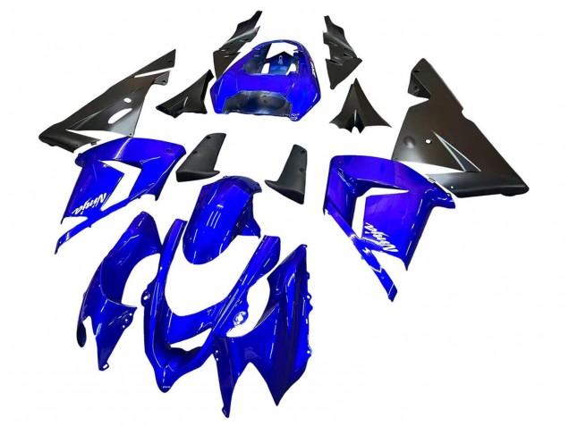 Bleu Noir Ninja Carénage Moto Kawasaki ZX10R 2004-2005
