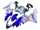 Bleu Brillant Blanc Fiat Motul Carénage Moto Kawasaki ZX10R 2004-2005