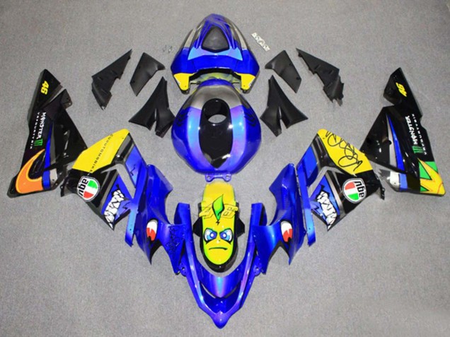 Vert Noir Ninja Carénages Moto Kawasaki ZX10R 2004-2005