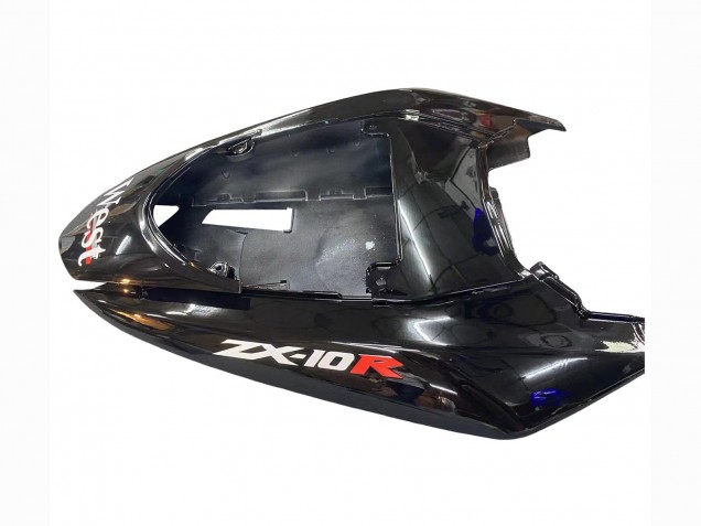 Blanc Noir West Ninja Carénage Moto Kawasaki ZX10R 2004-2005