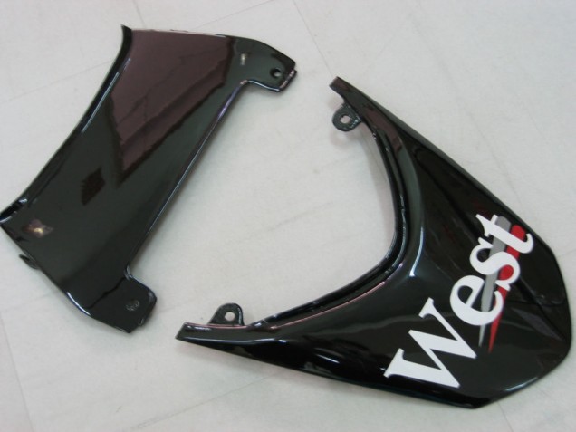 Blanc Noir West Ninja Carénage Moto Kawasaki ZX10R 2004-2005