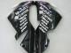 Blanc Noir West Ninja Carénage Moto Kawasaki ZX10R 2004-2005