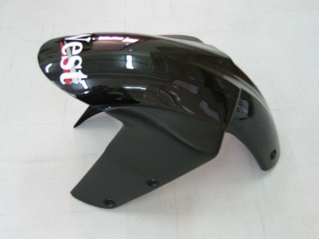 Blanc Noir West Ninja Carénage Moto Kawasaki ZX10R 2004-2005