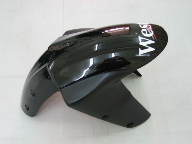 Blanc Noir West Ninja Carénage Moto Kawasaki ZX10R 2004-2005