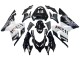 Blanc Noir West Ninja Carénage Moto Kawasaki ZX10R 2004-2005