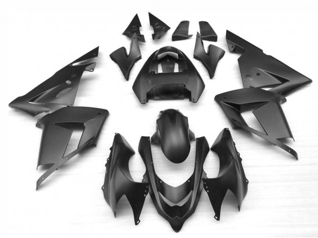 Noir Mat Carénage Moto Kawasaki ZX10R 2004-2005