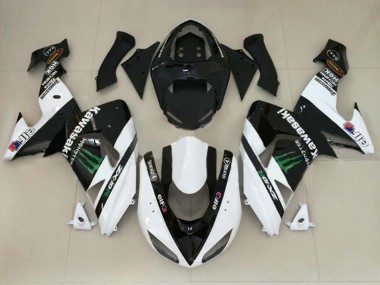 Vert Rouge Noir Carénage Moto Kawasaki ZX10R 2004-2005 Pas Chère