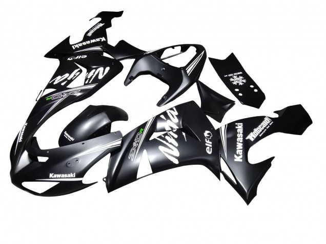 Noir Mat Carénages Moto Kawasaki ZX10R 2006-2007