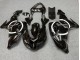 Noir Brillant Blanc Cercle Carénage Moto Kawasaki ZX10R 2006-2007