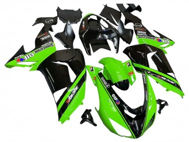 Vert Noir Elf Touch4 3M Carénage Moto Kawasaki ZX10R 2006-2007 Pas Chère