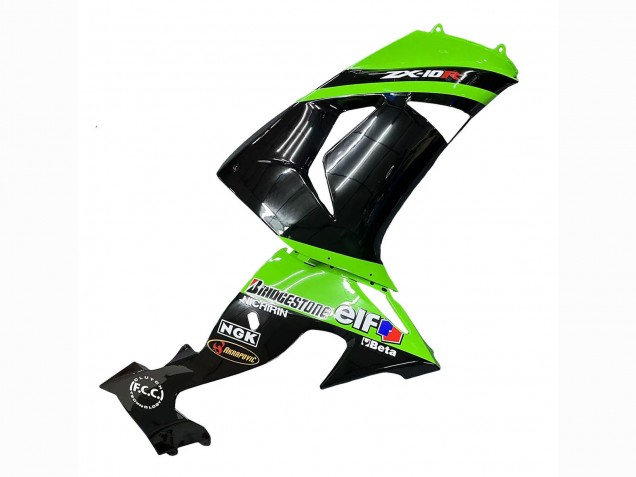 Vert Noir Elf Touch4 3M Carénage Moto Kawasaki ZX10R 2006-2007